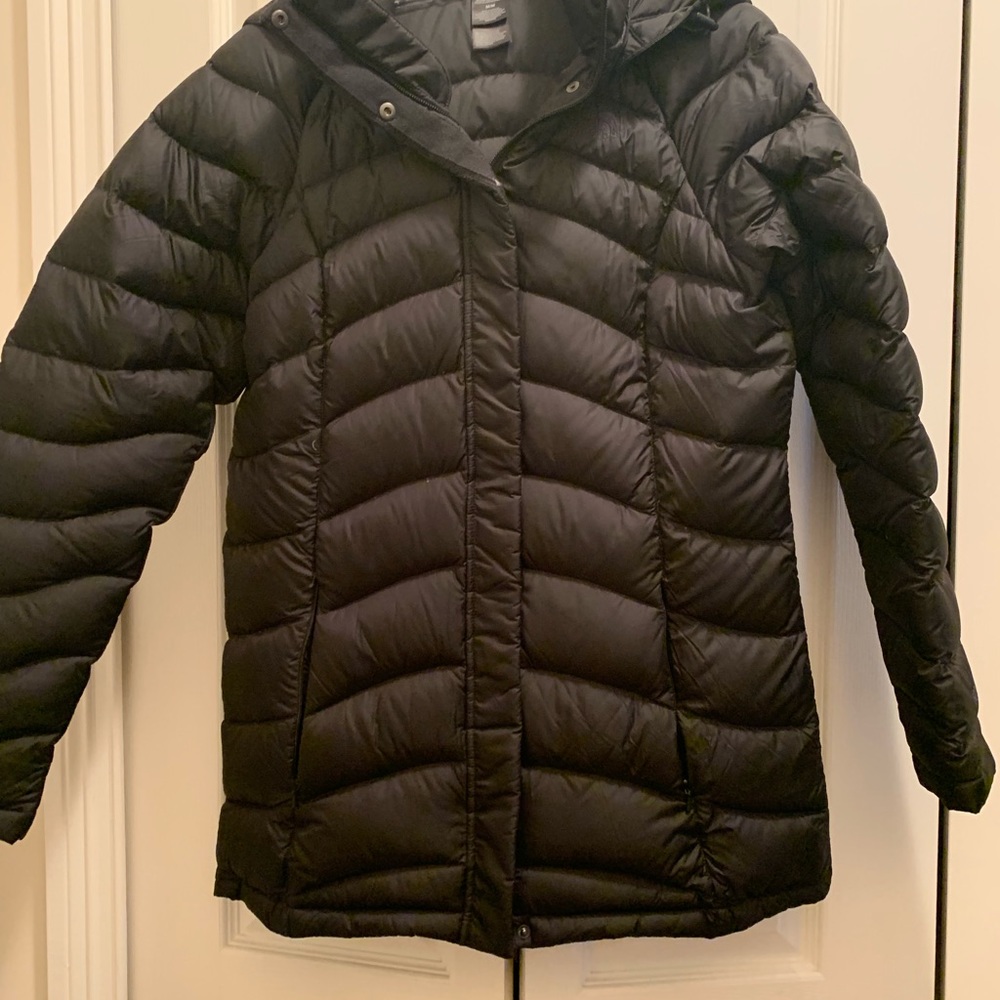 Women’s North Face metropolitan black matte parka